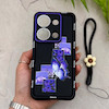 قاب گوشی Redmi Note 13 Pro 4G - Poco M6 Pro 4G شیائومی سیلیکونی ژله ای Solid لاکچری محافظ لنزدار به همراه بند مچی مشکی کد 164941
