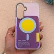 قاب گوشی Galaxy A17 سامسونگ اورجینال Bubble Case رنگی طرح مگ سیف سری 17 لنز برجسته کد 164271