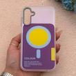 قاب گوشی Galaxy A16 سامسونگ اورجینال Bubble Case رنگی طرح مگ سیف سری 17 لنز برجسته کد 162941
