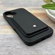 قاب گوشی iPhone 16 آیفون اورجینال مون بلان Mont Blanc همراه با ولت Wallet جاکارتی ست مشکی کد E1-163782