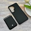 قاب گوشی Galaxy S26 Ultra سامسونگ اورجینال مون بلان Mont Blanc همراه با ولت Wallet جاکارتی ست مشکی کد E1-163784