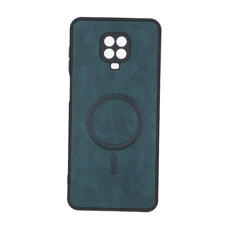 قاب گوشی Redmi Note 9S - Redmi Note 9 Pro شیائومی چرمی MP TPU طرح مگ سیف محافظ لنزدار سبز کد 164561