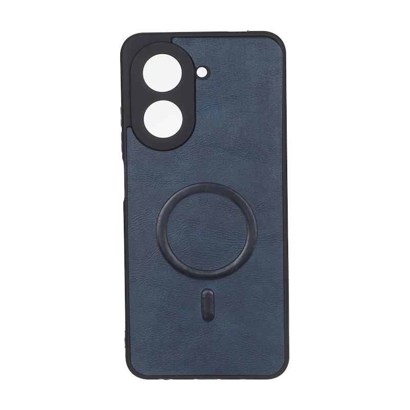 قاب گوشی Redmi A5 - Poco C71 شیائومی چرمی MP TPU طرح مگ سیف محافظ لنزدار سرمه ای کد 164631
