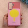 قاب گوشی Galaxy A57 سامسونگ اورجینال Bubble Case رنگی طرح مگ سیف سری 17 لنز برجسته کد 162943