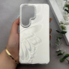 قاب گوشی Galaxy S26 Ultra سامسونگ براش HARD IMD موج دار محافظ لنز نگین دار لاکچری طرح پروانه کد 163443