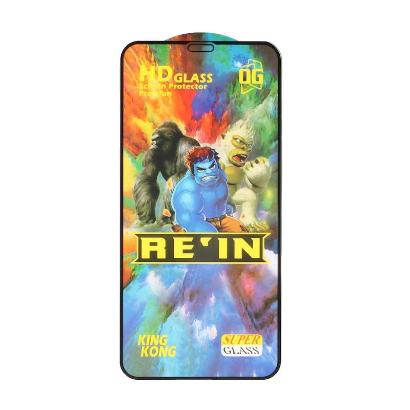 گلس گوشی iPhone X - XS آیفون شیشه ای فول کاور Rein HD OG FULL Cover اورجینال مشکی کد 180287