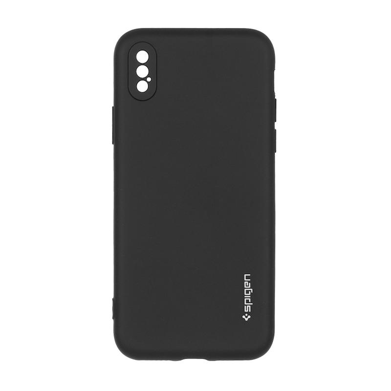 قاب گوشی iPhone X - iPhone XS آیفون سیلیکونی ژله ای PC برند SPIGEN اسپیگن مشکی کد 180288