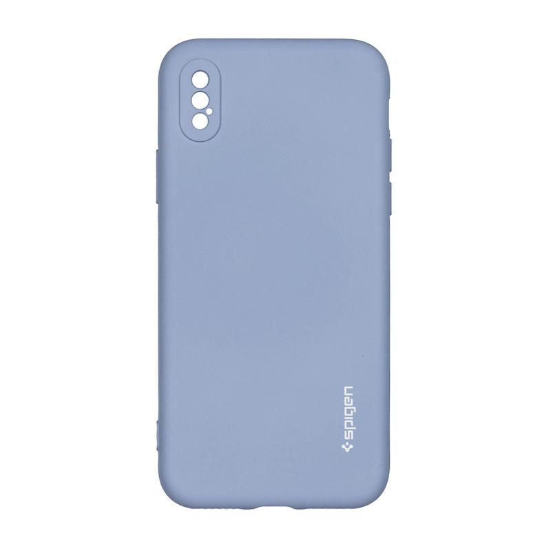 قاب گوشی iPhone X - iPhone XS آیفون سیلیکونی ژله ای PC برند SPIGEN اسپیگن آبی فیلی کد 180291