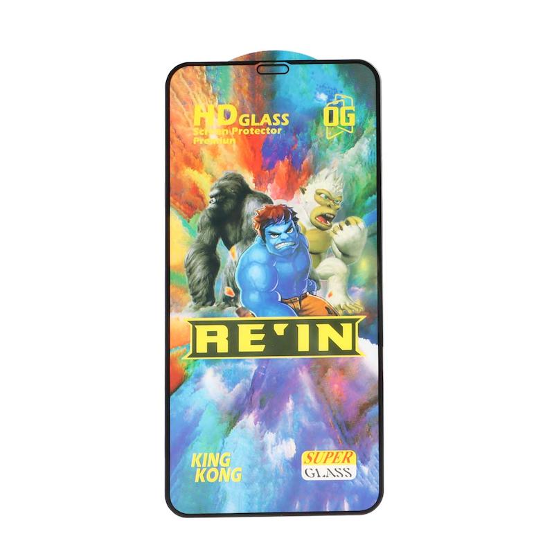 گلس گوشی iPhone 11 Pro Max - iPhone XS Max آیفون شیشه ای فول کاور Rein HD OG FULL Cover اورجینال مشکی