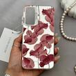 قاب گوشی Galaxy A25 سامسونگ So CooL سوکول اورجینال فانتزی دکمه کرومی طرح گل لاله قرمز کد 165068