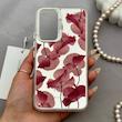 قاب گوشی Galaxy A54 سامسونگ So CooL سوکول اورجینال فانتزی دکمه کرومی طرح گل لاله قرمز کد 165077