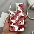 قاب گوشی Galaxy A56 سامسونگ So CooL سوکول اورجینال فانتزی دکمه کرومی طرح گل لاله قرمز کد 165080