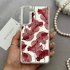 قاب گوشی Galaxy S21 FE سامسونگ So CooL سوکول اورجینال فانتزی دکمه کرومی طرح گل لاله قرمز کد 165087