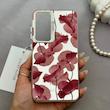 قاب گوشی Galaxy S24 FE سامسونگ So CooL سوکول اورجینال فانتزی دکمه کرومی طرح گل لاله قرمز کد 165090