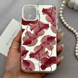 قاب گوشی iPhone 11 آیفون So CooL سوکول اورجینال فانتزی دکمه کرومی طرح گل لاله قرمز کد 165102