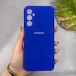 قاب گوشی Galaxy A05S سامسونگ سیلیکونی اورجینال پاک کنی سورا SORA درجه یک زیربسته آبی کاربنی کد 165132