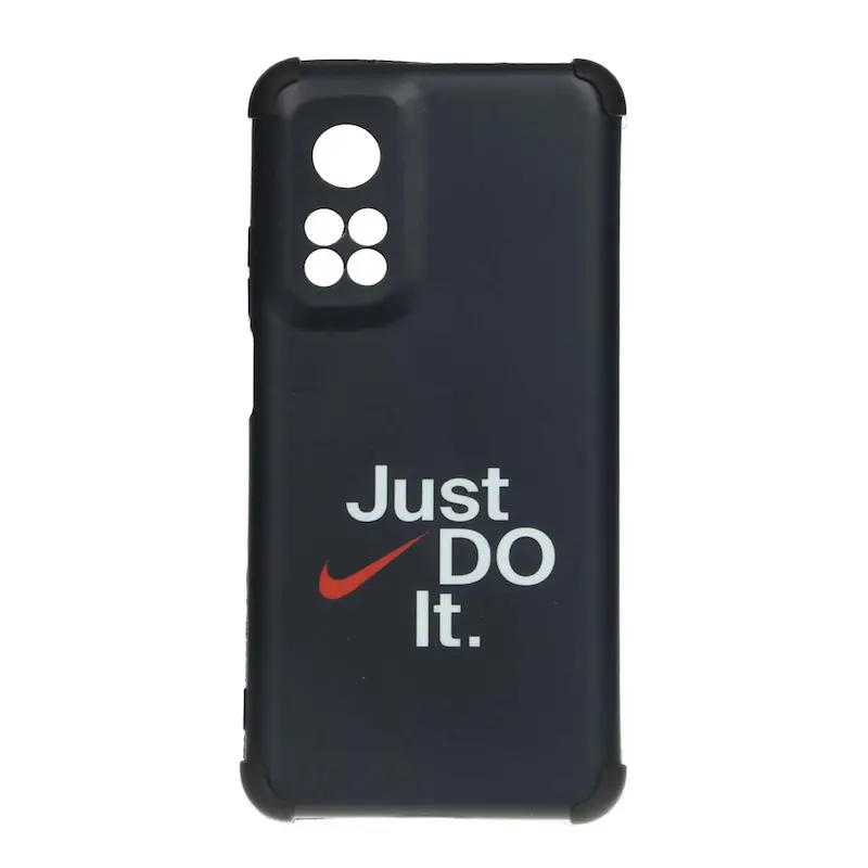 قاب گوشی Mi 10T - Mi 10T Pro شیائومی فانتزی هارد HARD ایربگ دار کپسولی محافظ لنزدار JUST DO IT کد 180319