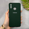 قاب گوشی Galaxy A10S سامسونگ سیلیکونی اورجینال پاک کنی سورا SORA درجه یک زیربسته سبز تیره کد 165144