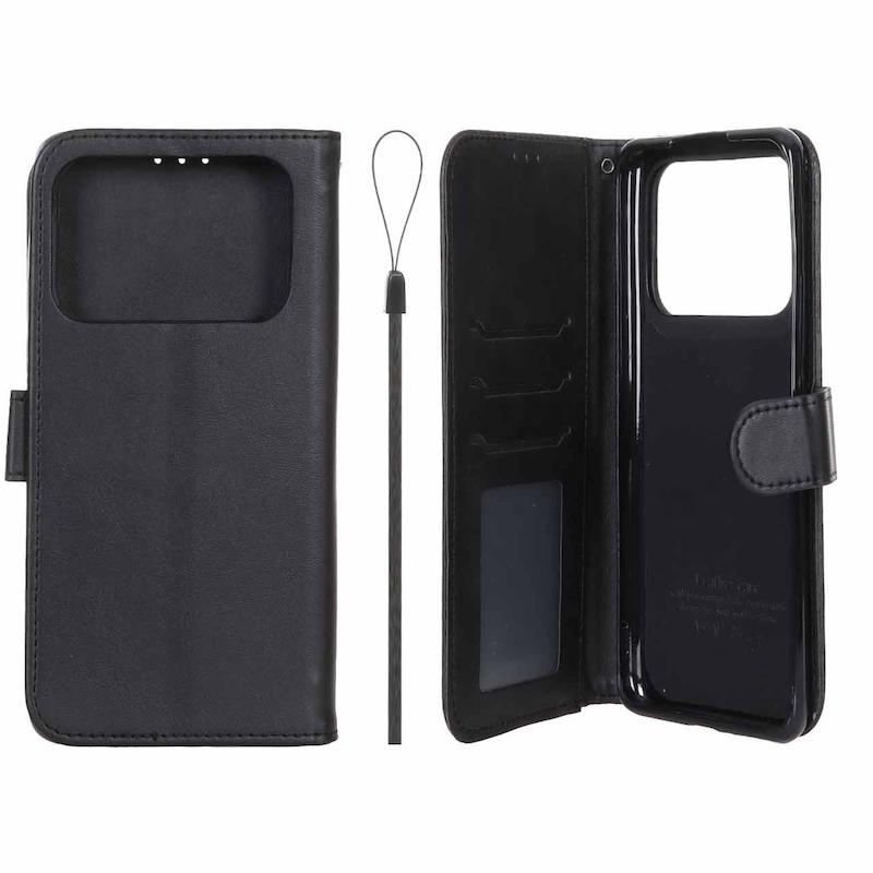 کیف گوشی Xiaomi Mi 11 Ultra شیائومی مگنتی طرح چرم کتابی طرح دوخت محافظ لنزدار بند دار مشکی کد 180326