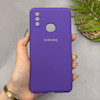 قاب گوشی Galaxy A10S سامسونگ سیلیکونی اورجینال پاک کنی سورا SORA درجه یک زیربسته بنفش کد 165149