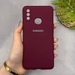 قاب گوشی Galaxy A10S سامسونگ سیلیکونی اورجینال پاک کنی سورا SORA درجه یک زیربسته زرشکی کد 165152
