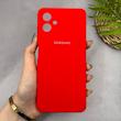قاب گوشی Galaxy A06 سامسونگ سیلیکونی اورجینال پاک کنی سورا SORA درجه یک زیربسته قرمز کد 165158