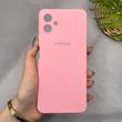 قاب گوشی Galaxy A06 سامسونگ سیلیکونی اورجینال پاک کنی سورا SORA درجه یک زیربسته صورتی کد 165160