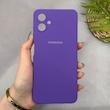 قاب گوشی Galaxy A06 سامسونگ سیلیکونی اورجینال پاک کنی سورا SORA درجه یک زیربسته بنفش کد 165162