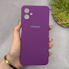 قاب گوشی Galaxy A06 سامسونگ سیلیکونی اورجینال پاک کنی سورا SORA درجه یک زیربسته بنفش کد 165163