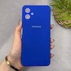 قاب گوشی Galaxy A06 سامسونگ سیلیکونی اورجینال پاک کنی سورا SORA درجه یک زیربسته آبی کاربنی کد 165166