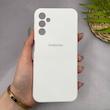 قاب گوشی Galaxy A14 سامسونگ سیلیکونی اورجینال پاک کنی سورا SORA درجه یک زیربسته سفید کد 165172
