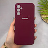 قاب گوشی Galaxy A14 سامسونگ سیلیکونی اورجینال پاک کنی سورا SORA درجه یک زیربسته زرشکی کد 165175