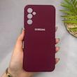 قاب گوشی Galaxy A14 سامسونگ سیلیکونی اورجینال پاک کنی سورا SORA درجه یک زیربسته زرشکی کد 165175