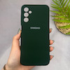 قاب گوشی Galaxy A14 سامسونگ سیلیکونی اورجینال پاک کنی سورا SORA درجه یک زیربسته سبز تیره کد 165181
