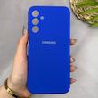 قاب گوشی Galaxy A15 سامسونگ سیلیکونی اورجینال پاک کنی سورا SORA درجه یک زیربسته آبی کاربنی کد 165183