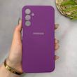 قاب گوشی Galaxy A15 سامسونگ سیلیکونی اورجینال پاک کنی سورا SORA درجه یک زیربسته بنفش کد 165188