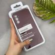 قاب گوشی Galaxy A15 سامسونگ سیلیکونی اورجینال پاک کنی سورا SORA درجه یک زیربسته زرشکی کد 165190