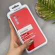 قاب گوشی Galaxy A15 سامسونگ سیلیکونی اورجینال پاک کنی سورا SORA درجه یک زیربسته قرمز کد 165192