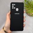 قاب گوشی Galaxy A21S سامسونگ سیلیکونی اورجینال پاک کنی سورا SORA درجه یک زیربسته مشکی کد 165217