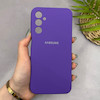قاب گوشی Galaxy A24 سامسونگ سیلیکونی اورجینال پاک کنی سورا SORA درجه یک زیربسته بنفش کد 165221