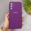 قاب گوشی Galaxy A24 سامسونگ سیلیکونی اورجینال پاک کنی سورا SORA درجه یک زیربسته بنفش کد 165222