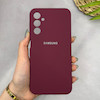 قاب گوشی Galaxy A24 سامسونگ سیلیکونی اورجینال پاک کنی سورا SORA درجه یک زیربسته زرشکی کد 165226
