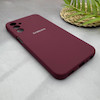 قاب گوشی Galaxy A24 سامسونگ سیلیکونی اورجینال پاک کنی سورا SORA درجه یک زیربسته زرشکی کد 165226