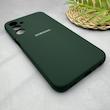 قاب گوشی Galaxy A25 سامسونگ سیلیکونی اورجینال پاک کنی سورا SORA درجه یک زیربسته سبز تیره کد 165235