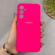 قاب گوشی Galaxy A25 سامسونگ سیلیکونی اورجینال پاک کنی سورا SORA درجه یک زیربسته سرخابی کد 165242