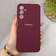 قاب گوشی Galaxy A25 سامسونگ سیلیکونی اورجینال پاک کنی سورا SORA درجه یک زیربسته زرشکی کد 165243