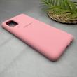 قاب گوشی Galaxy A31 سامسونگ سیلیکونی اورجینال پاک کنی سورا SORA درجه یک زیربسته صورتی کد 165245