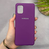 قاب گوشی Galaxy A31 سامسونگ سیلیکونی اورجینال پاک کنی سورا SORA درجه یک زیربسته بنفش کد 165246