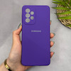 قاب گوشی Galaxy A33 سامسونگ سیلیکونی اورجینال پاک کنی سورا SORA درجه یک زیربسته بنفش کد 165259