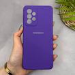 قاب گوشی Galaxy A33 سامسونگ سیلیکونی اورجینال پاک کنی سورا SORA درجه یک زیربسته بنفش کد 165259